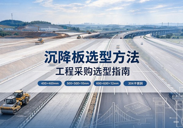 河口沉降板选择方法